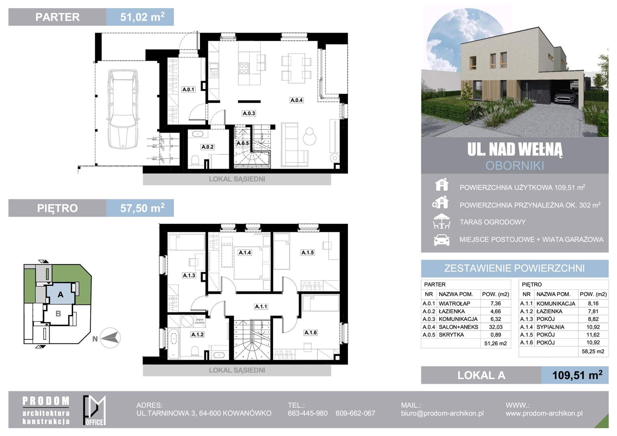 Lokal A - alternatywna aranżacja